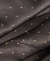 Tayion Collection Men's Brown Dot Tie