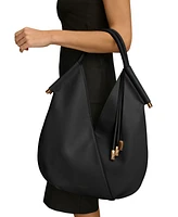 Donna Karan Baldwin Large Shoulder with Leather Wrapped Rounded Handle