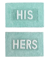 Jean Pierre His & Hers Cotton 2-Piece Bath Rug Set