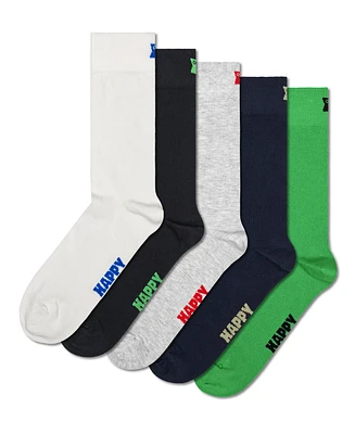 5-Pack Solid Socks