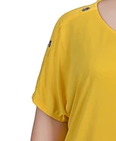 Ny Collection Plus Short Sleeve Tunic Top
