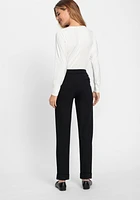 Olsen Women's Straight Leg Knit Pull-On Trouser