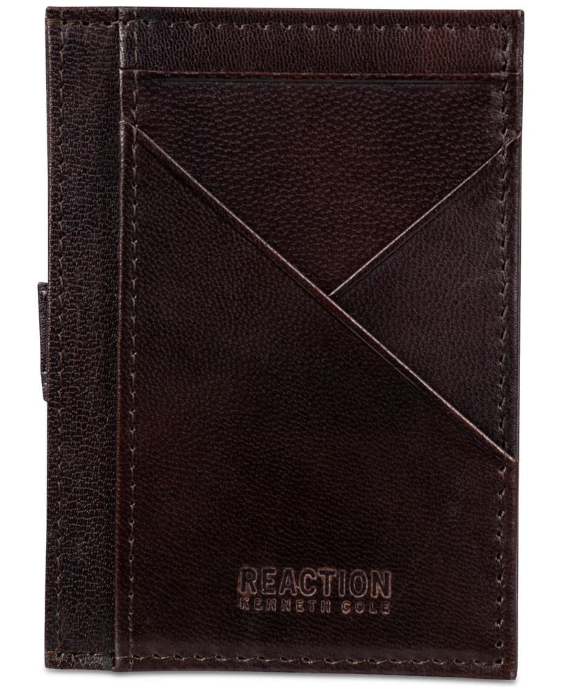 Kenneth Cole Reaction Men's Kurtz Getaway Rfid Leather Card Case Wallet