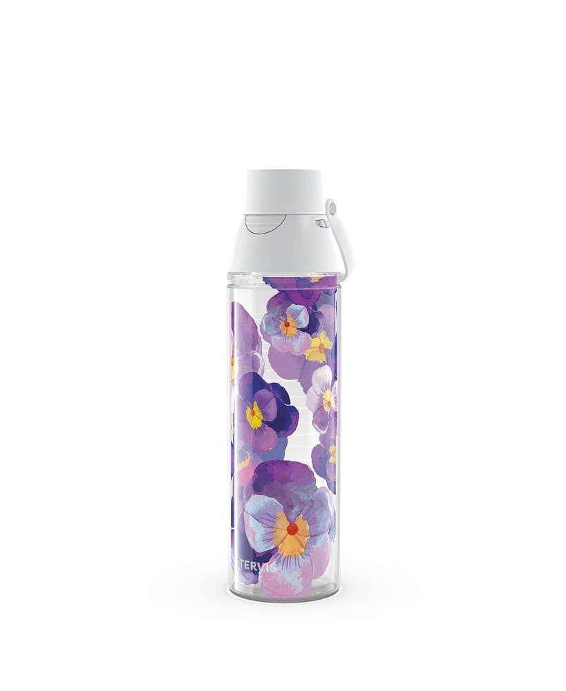 Tervis Tumbler Tervis Venture Lite Watercolor Pansy Made in Usa Double Walled Insulated Tumbler Travel Cup Keeps Drinks Cold & Hot, 24oz Water Bottle,