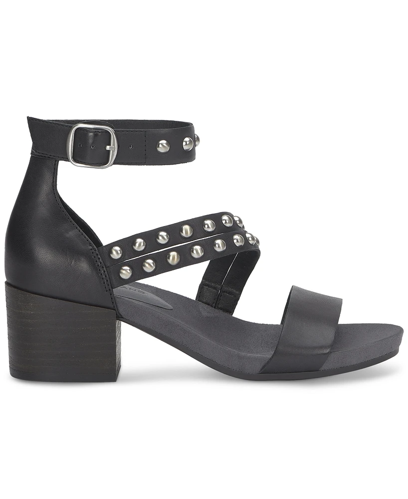Lucky Brand Women's Piah Studded Block-Heel City Sandals