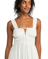 Roxy Juniors' Paradise Winds Textured Sleeveless Midi Dress