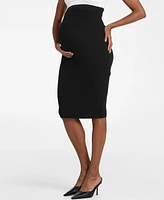 Seraphine Women's Ribbed Knit Maternity Pencil Skirt