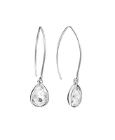 Macy's Crystal Wire Drop Earrings (24/25 ct. t.w.) Fine Silver Plated Brass or 14K Gold Over