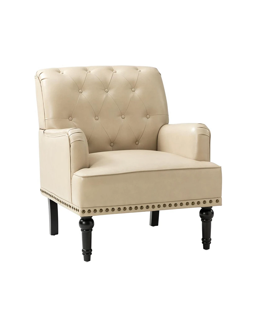 Sostre Contemporary Armchair with Nailhead Trim