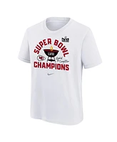 Big Boys Nike White Kansas City Chiefs Super Bowl Lviii Champions Local T-shirt