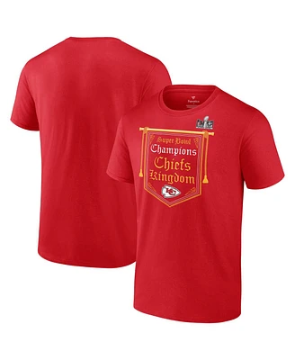 Men's Fanatics Red Kansas City Chiefs Super Bowl Lviii Champions Hometown Big and Tall T-shirt