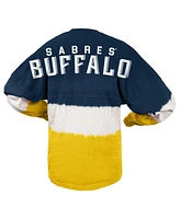 Women's Spirit Jersey Navy, Gold Buffalo Sabres Ombre Long Sleeve T-shirt