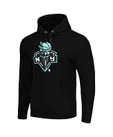 Men's and Women's Stadium Essentials Black New York Liberty City View Pullover Hoodie