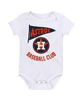 Baby Boys and Girls Fanatics Houston Astros Fan Pennant 3-Pack Bodysuit Set