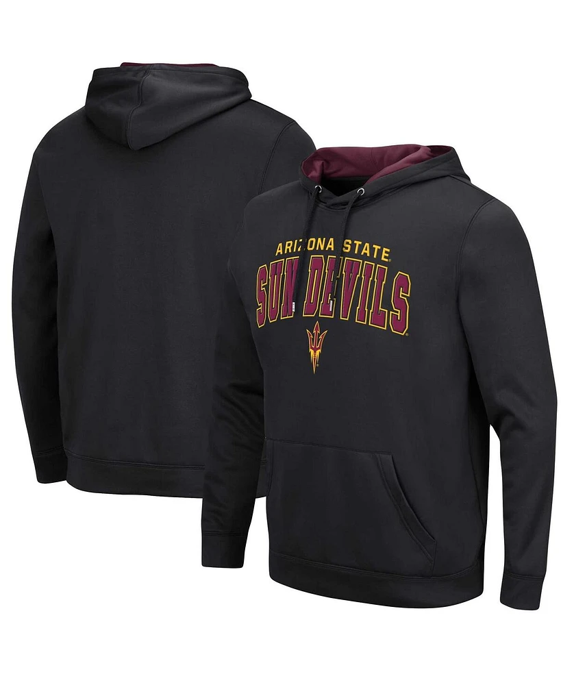 Men's Colosseum Black Arizona State Sun Devils Resistance Pullover Hoodie