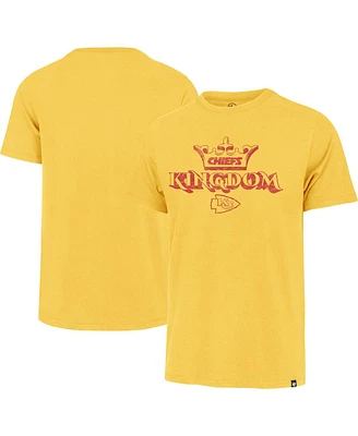 Men's '47 Brand Gold Distressed Kansas City Chiefs Kingdom Regional Franklin T-shirt