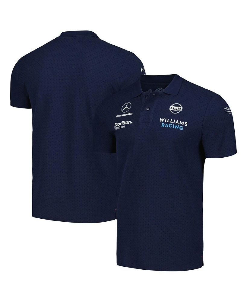 Men's Umbro Navy Williams Racing Cvc Media Polo Shirt