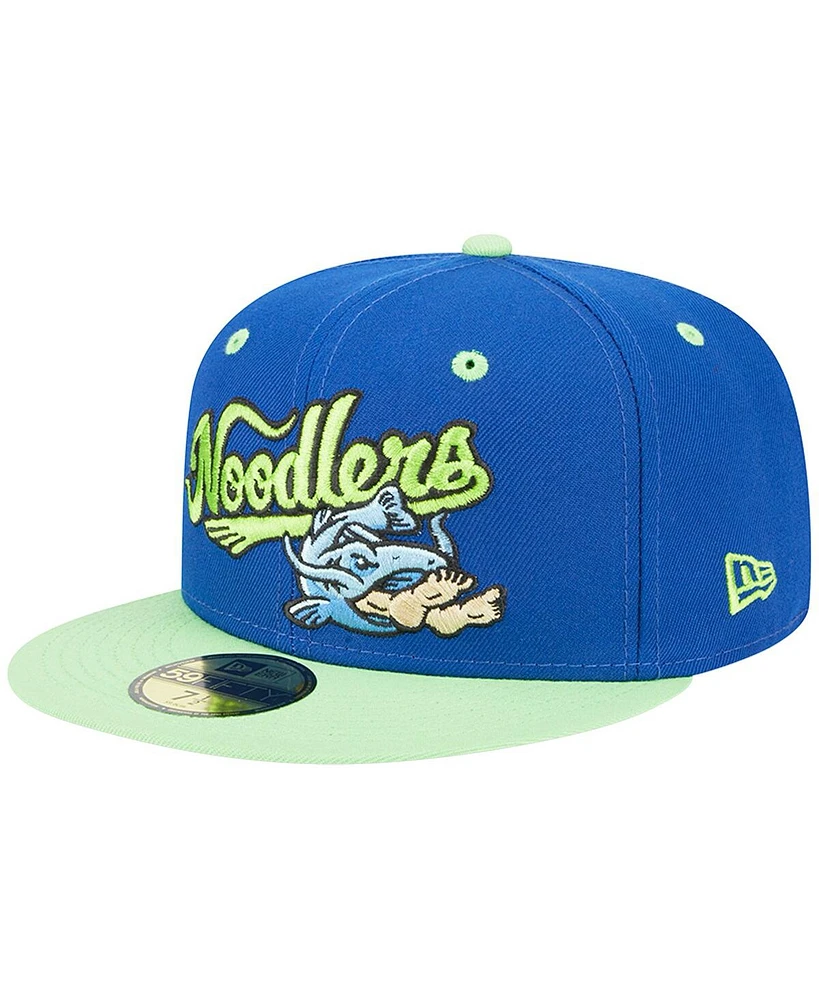 Men's New Era Royal Tulsa Drillers Theme Nights Noodlers 59FIFTY Fitted Hat