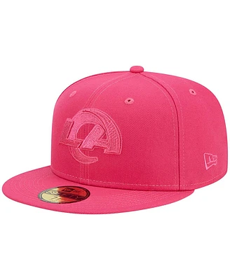 Men's New Era Pink Los Angeles Rams Color Pack 59FIFTY Fitted Hat