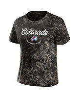 Women's Fanatics Black Colorado Avalanche Breakaway T-shirt