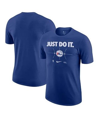 Men's Nike Royal Philadelphia 76ers Just Do It T-shirt