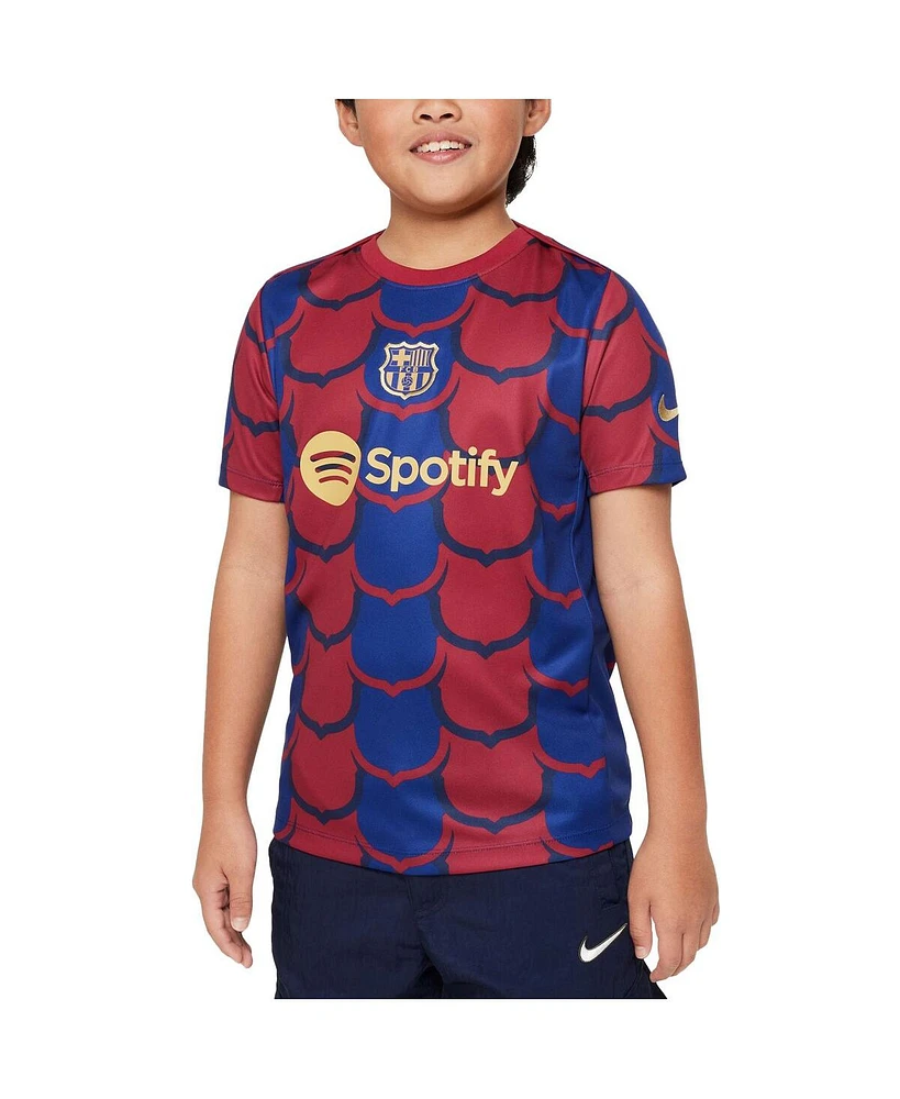 Big Boys Nike Royal Barcelona 2023/24 Drac Pack Academy Pro Pre-Match Top