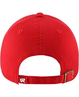 Women's '47 Brand Red Wisconsin Badgers Sidney Clean Up Adjustable Hat