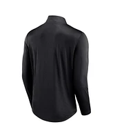 Men's Fanatics Black Chicago White Sox Quarterback Quarter-Zip Top