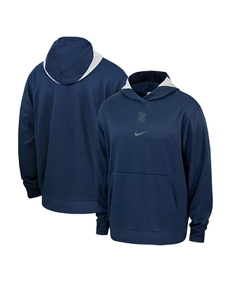 Men's Nike Navy St. John's Red Storm Basketball Spotlight Performance Pullover Hoodie