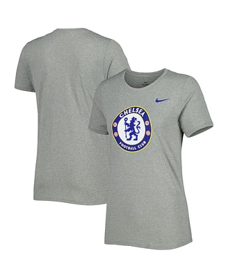 Women's Nike Heather Gray Chelsea Legend Performance T-shirt