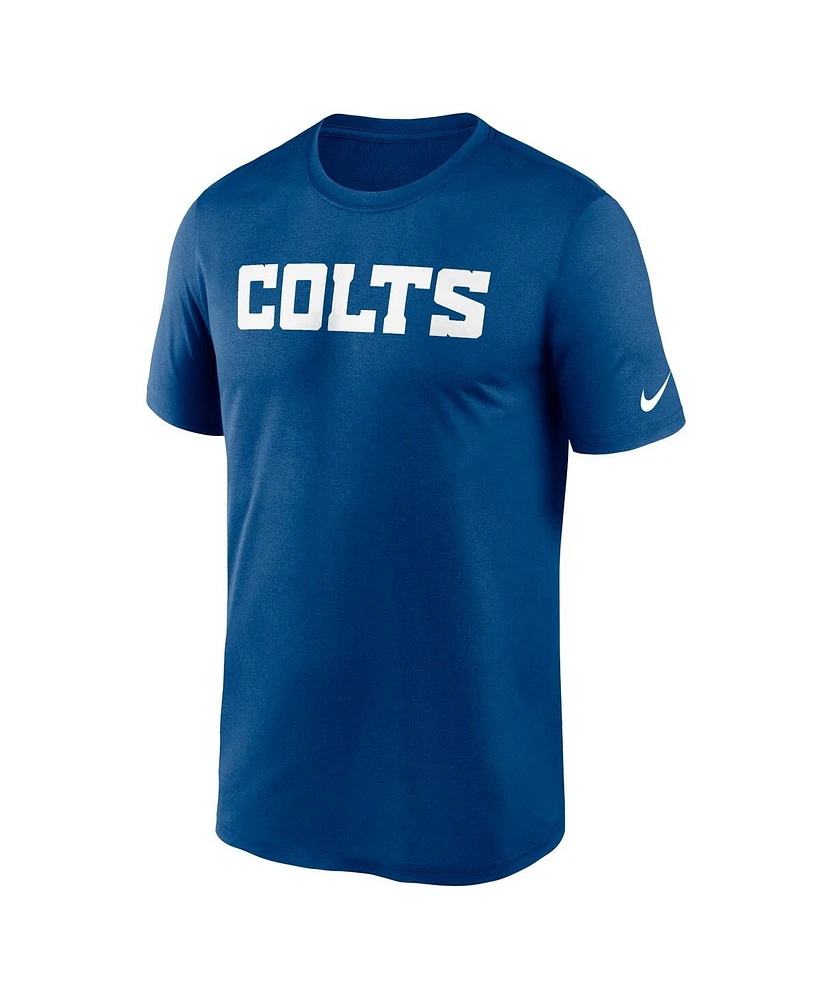 Men's Nike Royal Indianapolis Colts Legend Wordmark Performance T-shirt