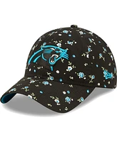 Women's New Era Black Carolina Panthers Floral 9TWENTY Adjustable Hat