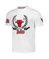 Men's and Women's Fisll White Chicago Bulls Heritage Crest T-shirt