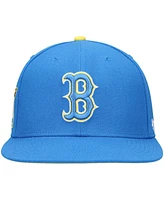 Men's '47 Brand Blue Boston Red Sox 2021 City Connect Captain Snapback Hat