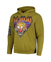 Men's and Women's Olive Def Leppard 1988 Pullover Hoodie