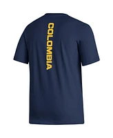 Men's adidas Navy Colombia National Team Vertical Back T-shirt