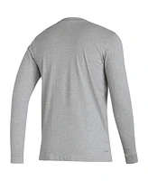 Men's adidas Heather Gray Manchester United Dassler Long Sleeve T-shirt