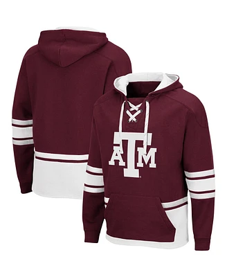 Men's Colosseum Maroon Texas A&M Aggies Lace Up 3.0 Pullover Hoodie