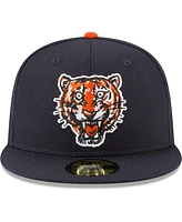 Men's New Era Navy Detroit Tigers Cooperstown Collection Wool 59FIFTY Fitted Hat