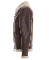 Furniq Uk Men's Shearling Aviator Jacket