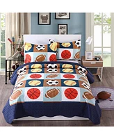 MarCielo Kids Girls Boys Quilt Set Bedspread Coverlet Set A13