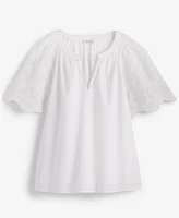 On 34th Women's Cutout Raglan Short-Sleeve Blouse