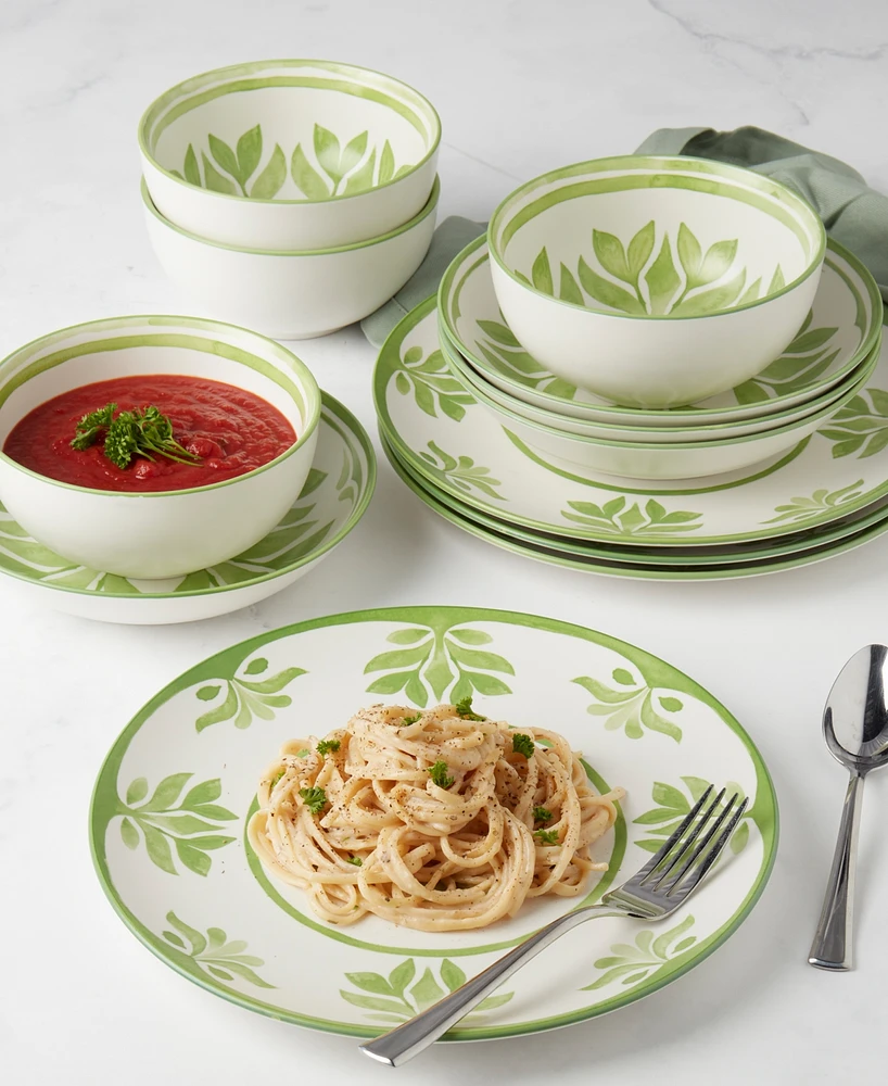 Tabletops Unlimited Bristol Green 12-Pc. Dinnerware Set, Service for 4