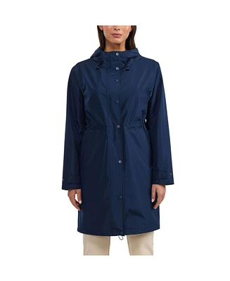 Ellen Tracy Women's Hooded Waterproof Raincoat
