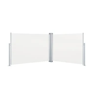 Retractable Side Awning Cream 47.2"x393.7"