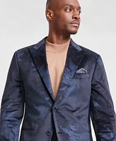 Tallia Men's Slim-Fit Floral Velvet Sport Coat