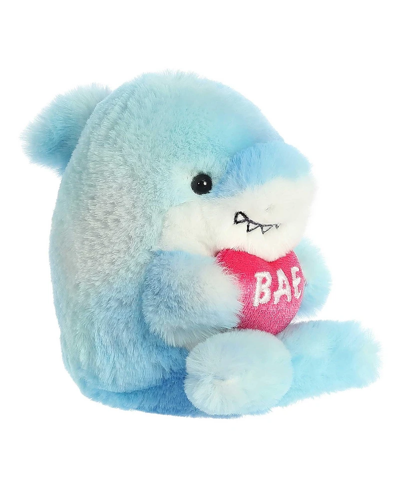 Aurora Mini Bae Shark Rolly Pet Lovely Plush Toy Blue 5"