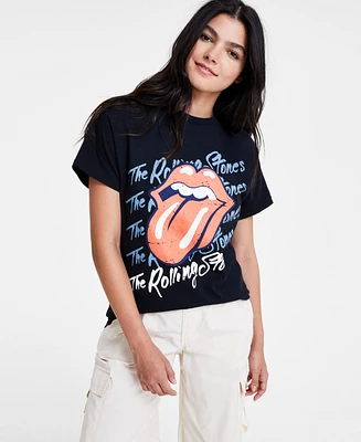 Love Tribe Juniors' Rolling Stones Crewneck T-Shirt
