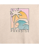 Hybrid Apparel Trendy Plus Size Paradise Graphic Short Sleeve T-shirt