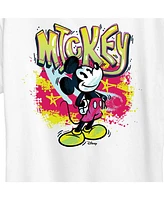 Hybrid Apparel Trendy Plus Size Disney Mickey Mouse Graffiti Graphic T-shirt